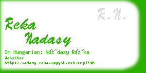 reka nadasy business card